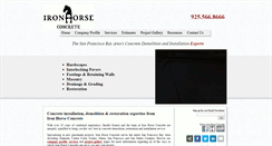 Desktop Screenshot of concretebyironhorse.com